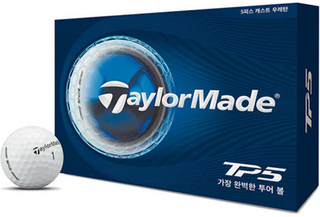 TaylorMade 2026 TP5 高爾夫球 5層, 白色, 1個, 12入