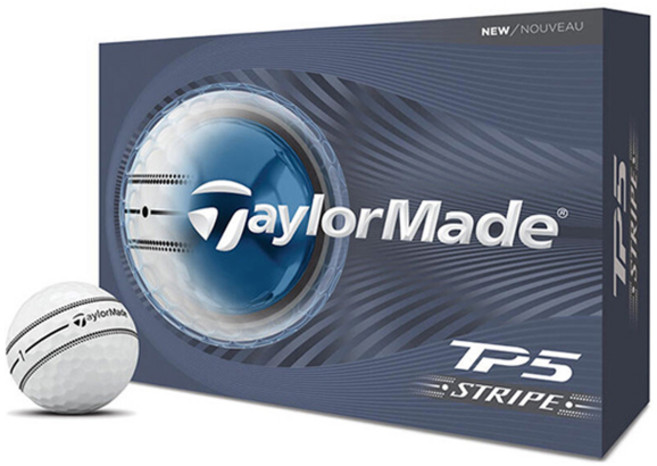 테일러메이드 TP5 stripe 정품볼 5피스, 화이트, 12개입, 1개