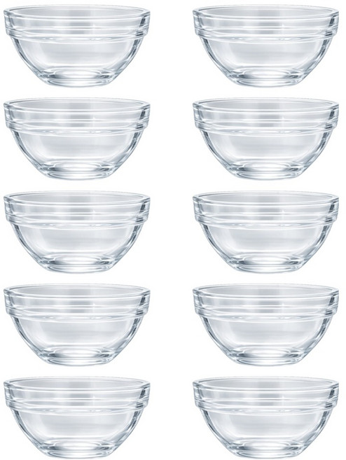 발룬피니 다용도 유리볼, 투명, 10개