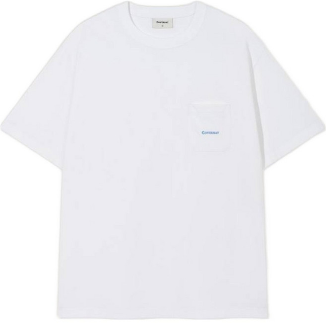커버낫 남성용 베이직 포켓 면 티셔츠