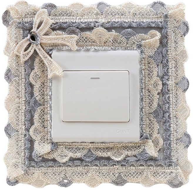 스마일깨비 센스있는 패브릭 수납 스위치 커버스티커 타입 B, 혼합색상