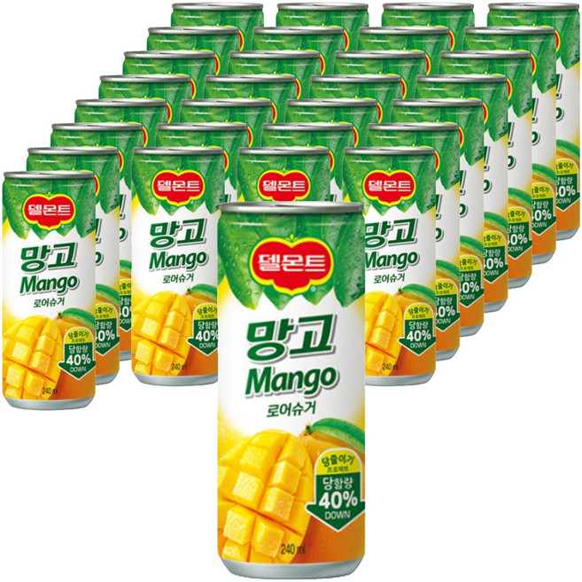 델몬트 망고 음료, 240ml, 30개