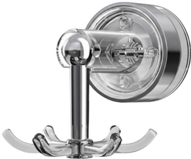 코이드림 주방 벽면 회전식 후크, 1개, 그레이