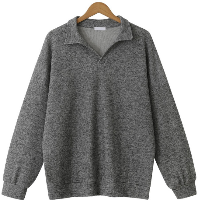 엠엔씨 쫀쫀스판 오픈카라 긴팔티 MDIT192LW