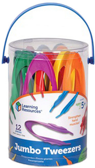 러닝리소스 점보 레인보우 집게 LER1963 2종 x 6p 세트, 혼합색상, 1세트