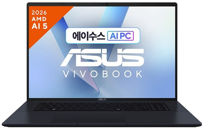 에이수스 2026 비보북 18 라이젠 AI 라이젠 AI 400 시리즈, 콰이어트 블루, M1807GA-S8035, 512GB, 32GB, WIN11 Home