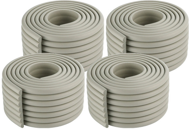 디펜즈만 수도 배관 단열 가구 모서리 보호쿠션, 그레이, 4개