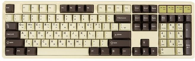 큐센 PBT 풀윤활 가스켓 유선 기계식 키보드 YSY 실론시나몬축, 제조사축, QSENN X104, 모카무스