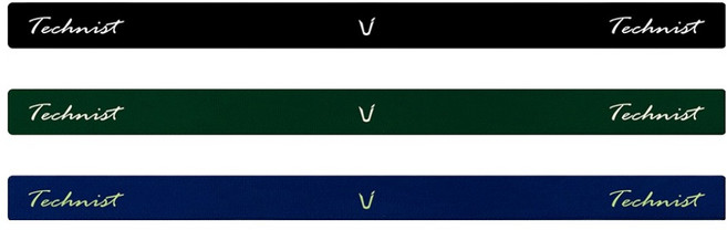 테크니스트 스포츠 헤어밴드 3종 세트 TNA5453, 혼합색상, 1세트