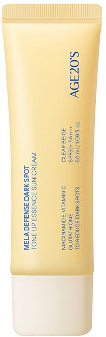 에이지투웨니스 멜라 디펜스 기미 톤업 에센스 선크림 SPF50+ PA++++, 1개, 50ml