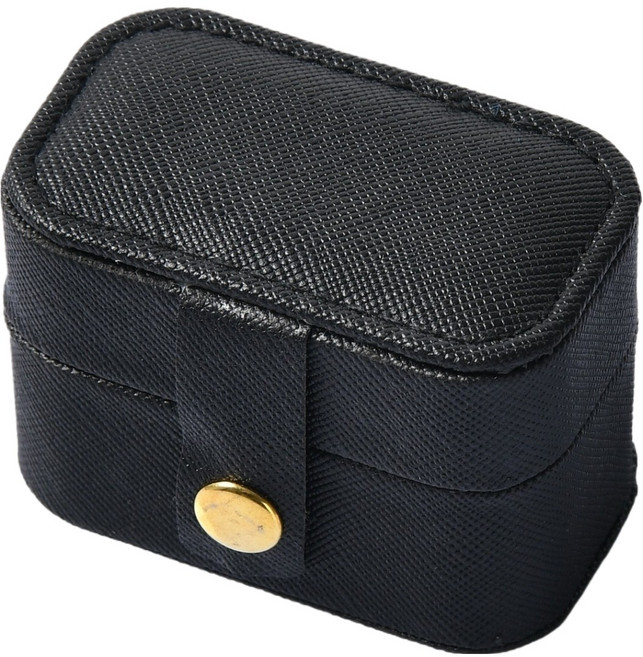 수피아1365 휴대용 미니 인조가죽 귀걸이 목걸이 수납 보석함 6.5 x 4 x 5 cm