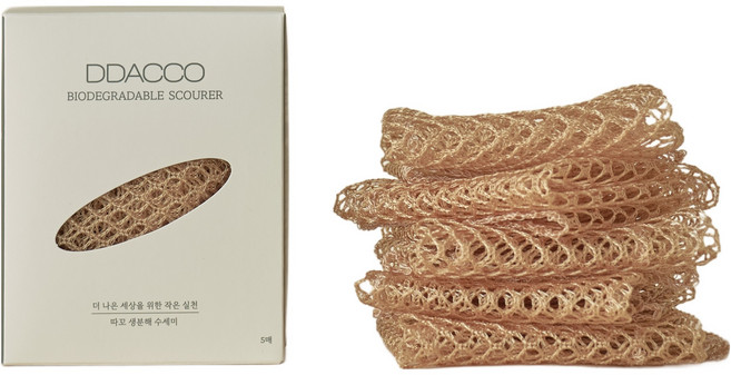 따꼬 생분해 수세미, 5개입, 1개