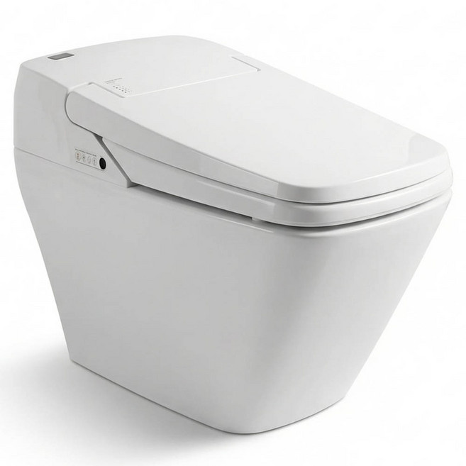 VOVO 욕실 일체형 양변기 TCB-070S 방문설치, 화이트