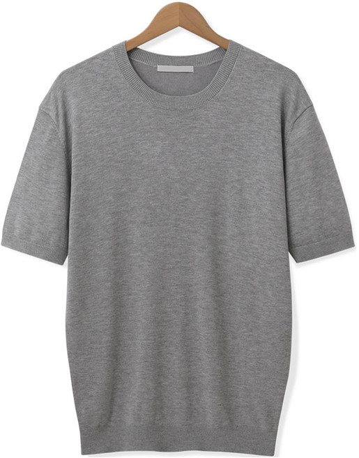 엠엔씨 남성용 쿨터치 라운드넥 반팔 니트 MDKN967WS