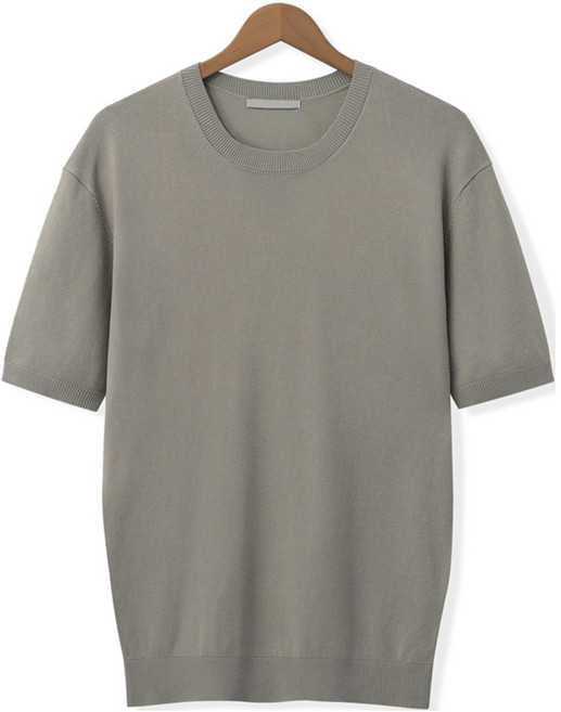 엠엔씨 남성용 쿨터치 라운드넥 반팔 니트 MDKN967WS