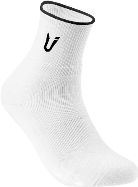 테크니스트 남성용 배드민턴 선수용 장목 V로고 양말 TS-34, 1개, 블랙