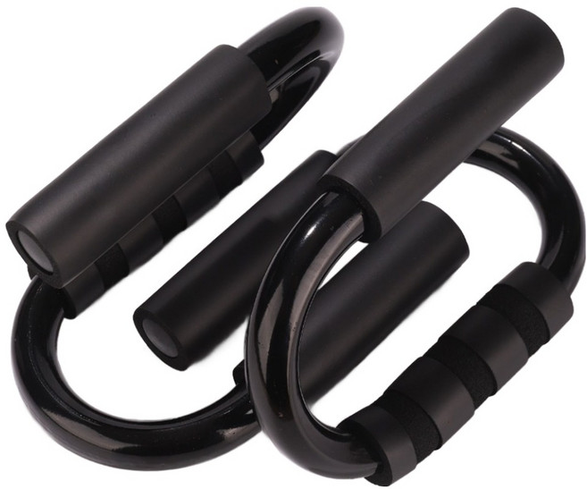 므뮤 홈트레이닝 푸쉬업바 2p, 블랙