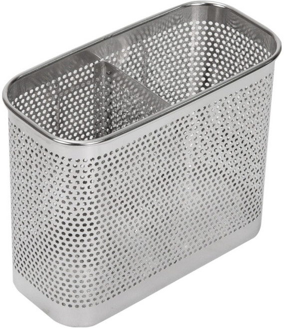 스토피아 올스텐 수저통 사각 대, 실버, 1개