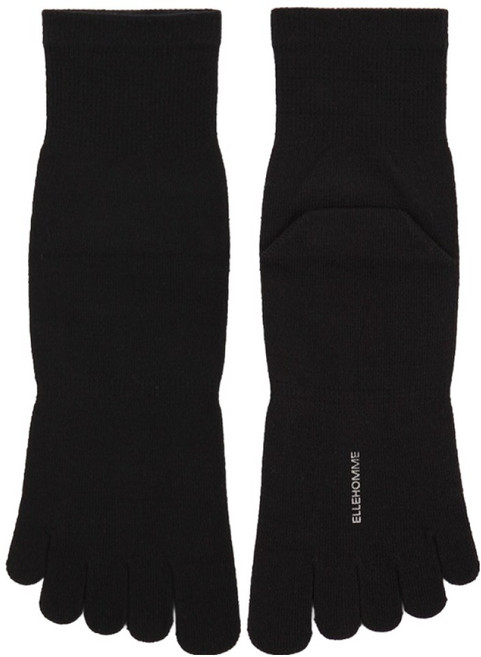 엘르 남성용 피부접촉면 발가락 양말 4켤레