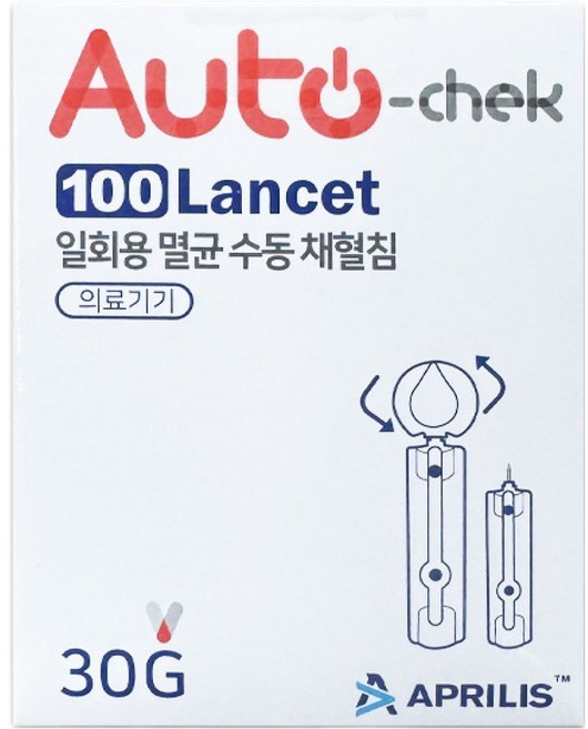 오토첵 채혈침 30g, 1개, 100개입