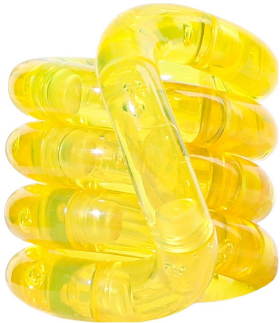 아트조이 트위스트 꼬불이 탱글 피젯토이, 선샤인 옐로우, 1개