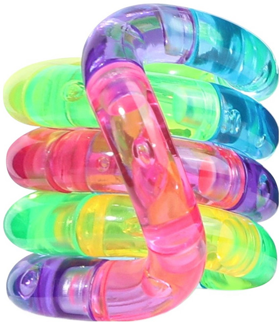 아트조이 트위스트 꼬불이 탱글 피젯토이, 캔디 믹스, 1개