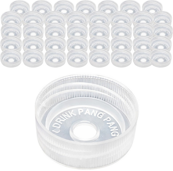 이십이도 팡팡 생수용 뚜껑, 투명색, 40개