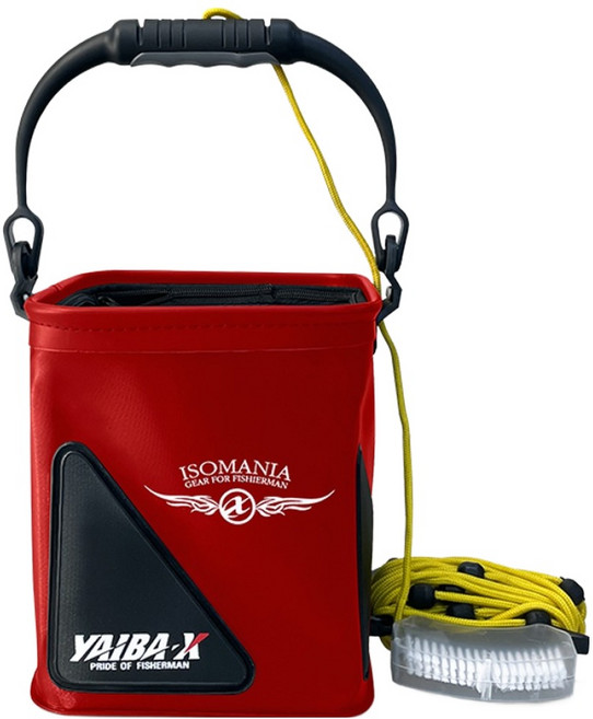 야이바엑스 접이식 두레박 살림통 KYB-24, RED