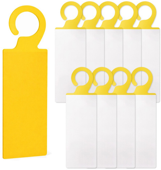 딜로티 걸이형 양면 초파리 날파리 끈끈이 트랩 옐로우, 5g, 10개