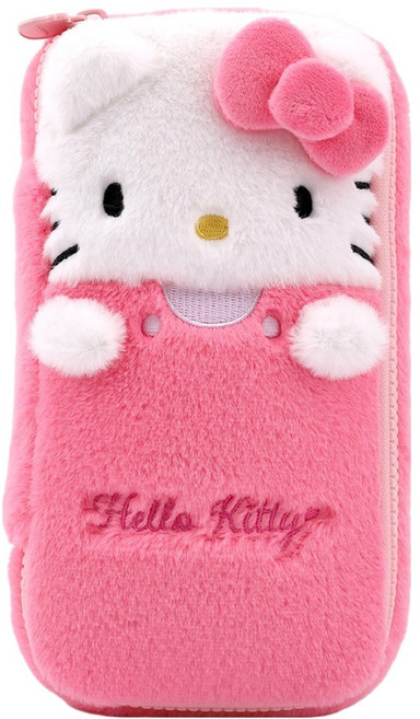 산리오 헬로키티 입체 파우치, 혼합색상, 1개