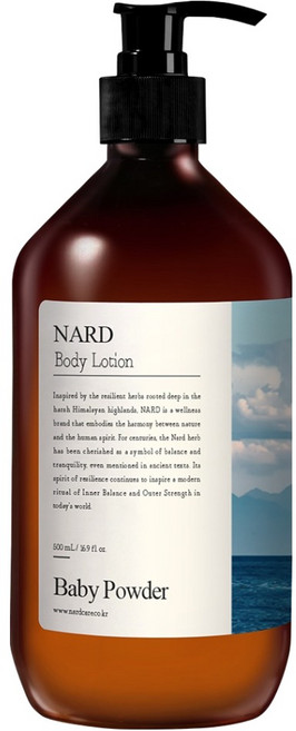 나드 부케가르니 모이스처 퍼퓸드 바디로션 베이비파우더향, 500ml, 1개