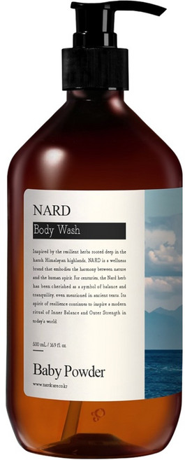 나드 부케가르니 리프레쉬 퍼퓸드 바디워시 베이비파우더향, 500ml, 1개