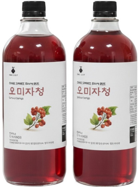 아름다운정성 오미자청, 2개, 1개입, 1L