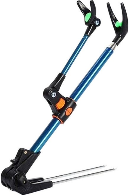 SRF 낚시 받침 7단 조절 거치대, 블루