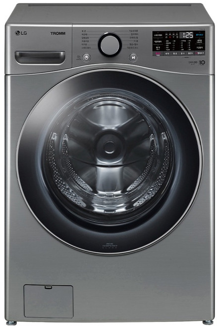 LG전자 트롬 세탁기 21kg 방문설치, F21VDSKR, 스테인리스 실버