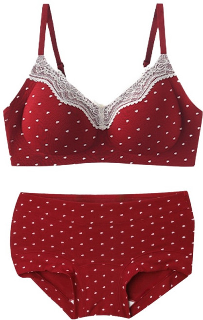 윙크핑크 볼륨업 큐티 레이스 브라 팬티 N9047