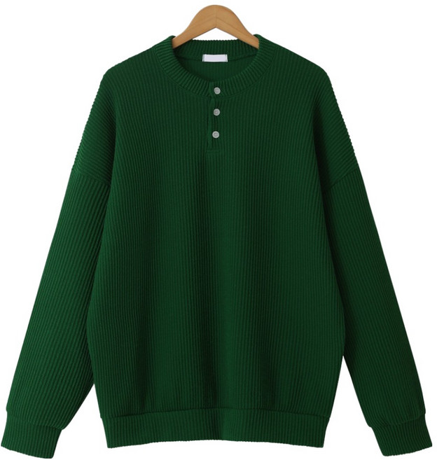 엠엔씨 남성용 쫀쫀스판 헨리넥 긴팔티 MDIT193LW