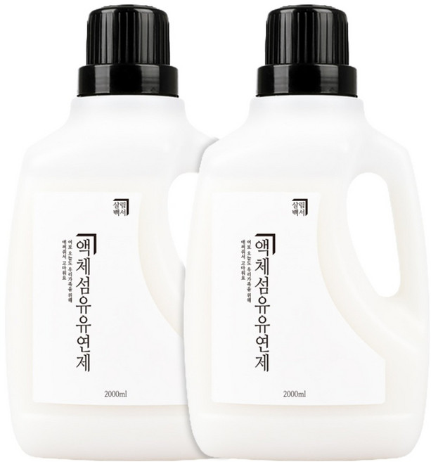살림백서 섬유유연제 본품, 2L, 2개
