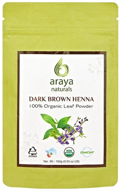 아라야 Naturals 헤나, 1개, 다크브라운 - 쿠팡