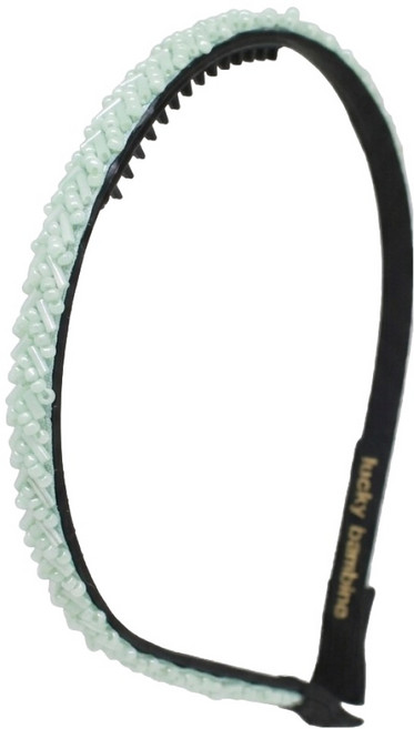 럭키밤비네 샴페인 비즈 헤어밴드