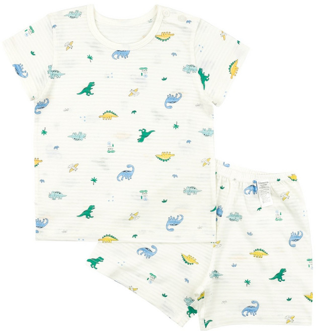 메이키즈 디노포레 변화지 5부 실내복 상하의 세트