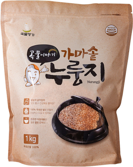 곡물명가 곡물명가 가마솥 누룽지, 1개, 1kg