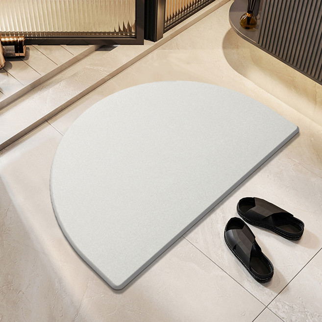 세븐와이즈 규조토 2세대 황금 두께 미끄럼방지 매트 스타일 6, 화이트, 1개