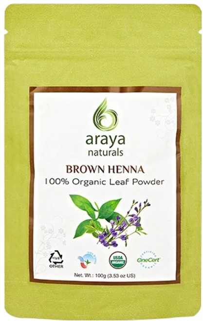 아라야 Naturals 헤나, 1개, 브라운 - 쿠팡