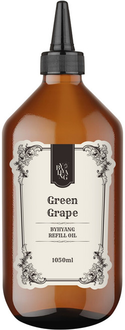 바이향 특대용량 디퓨저 리필오일, 1개, 1.05L, 청포도