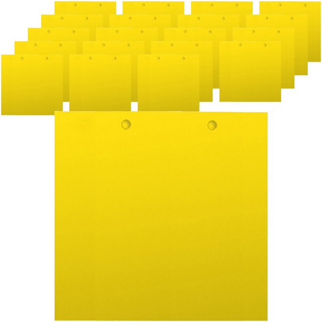 딜로티 대형 벌레퇴치 끈끈이 날파리 트랩 옐로우 25 x 20 cm 20p, 340g, 1개