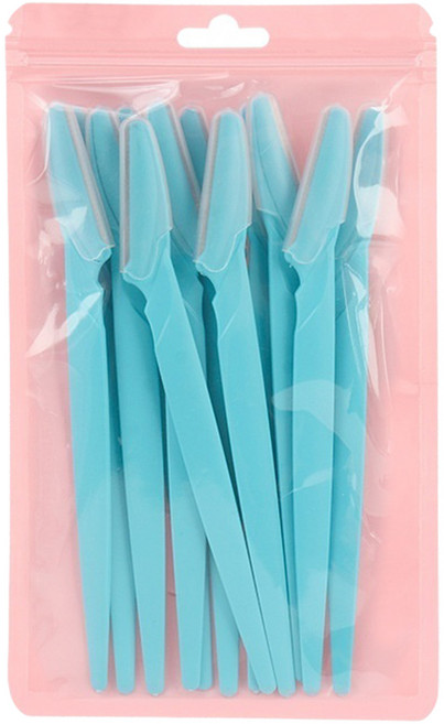 아리나라 직선 손잡이 눈썹정리칼 12p, 1개, 블루