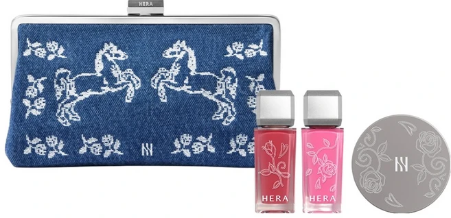 헤라 마크공 온더고 룩키트 글로우, 1개, 블랙 쿠션 파운데이션 21N1 + 센슈얼 누드 글로스 100 RUNAWAY + 리플렉션 리퀴드 블러쉬 360 CHERRY BOMB - 쿠팡