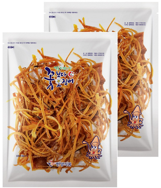 한양식품 주식회사 꽃보다오징어 슬라이스, 130g, 2개