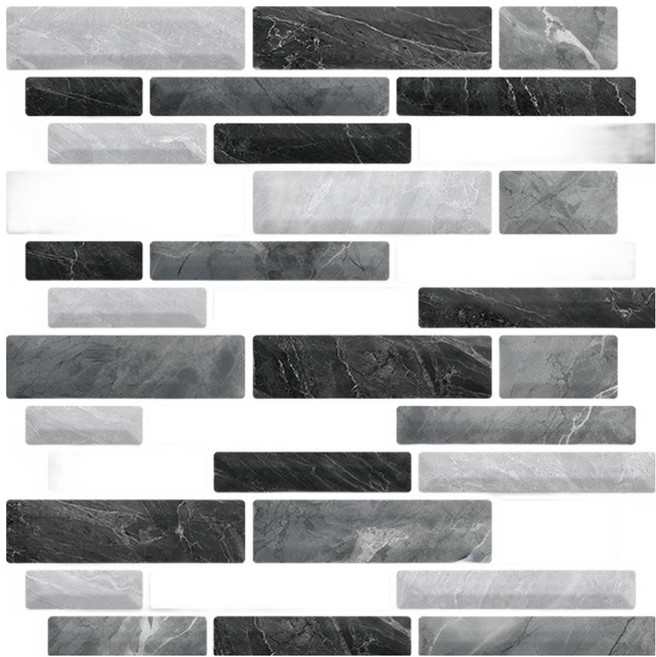 스마일깨비 모던한 주방 욕실 리모델링 장식용 3D 폼타일 30 x 30 cm, A, 1개